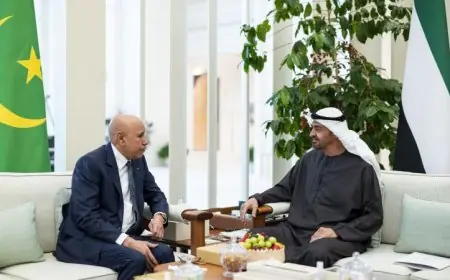 الإمارات وموريتانيا تتطلعان لتعزيز التعاون ومناقشة التطورات الإقليمية