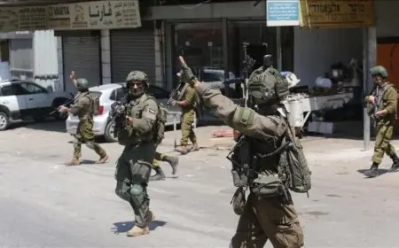 الاحتلال الإسرائيلي يشن هجومًا على مدينة نابلس وبلدة سردا