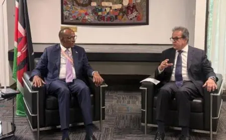 وزير الصحة المصري يلتقي نظيره الكيني لتعزيز التعاون الصحي وتبادل التجارب الطبية