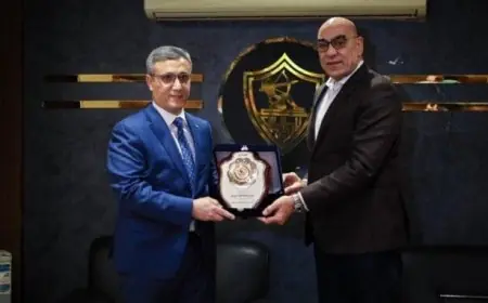 الزمالك يرحب بسفير الجزائر في القاهرة قبل موقعة نهائي الكونفدرالية ضد اتحاد العاصمة