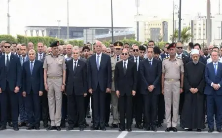 الرئيس السيسي يقود جنازة اللواء كمال مدبولي والد رئيس الوزراء في مشهد مؤثر بالصور