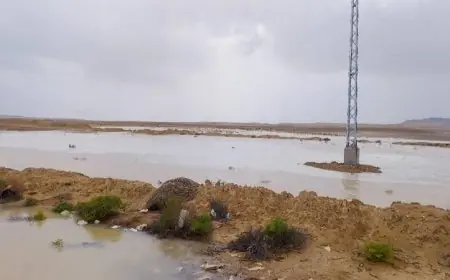 وزير الري يستعرض صور موقف السيول في محافظة شمال سيناء