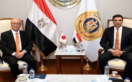وزير الصناعة يناقش مع سفير اليابان في القاهرة فرص تعزيز الاستثمارات اليابانية في مصر