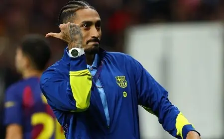 رافينيا يبدأ العد التنازلي للعودة إلى برشلونة بعد فترة من الغياب