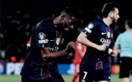 دوري أبطال أوروبا ديمبلي يتألق ويحرز الهدف الخامس في شباك بايرن ميونخ بنصف النهائي فيديو