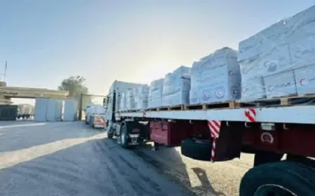 انطلاق قافلة المساعدات الإنسانية الـ185 إلى غزة لتقديم الدعم العاجل
