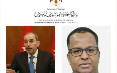وزير الخارجية الأردني يتناول سبل تعزيز العلاقات مع نظيره الصومالي