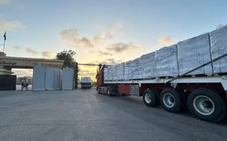 الهلال الأحمر المصري يطلق قافلة زاد العزة 186 محملة بـ 4020 طنا من المساعدات ويستقبل الدفعة الأربعين من المصابين