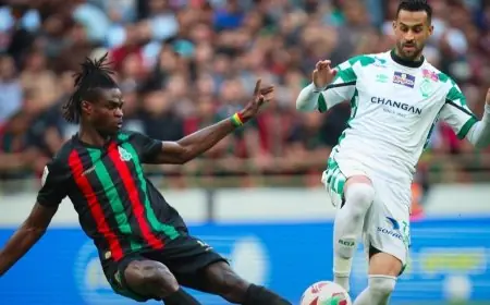 الجيش الملكي ينتزع الفوز في الكلاسيكو ويزيح الرجاء من المركز الثاني في الدوري المغربي