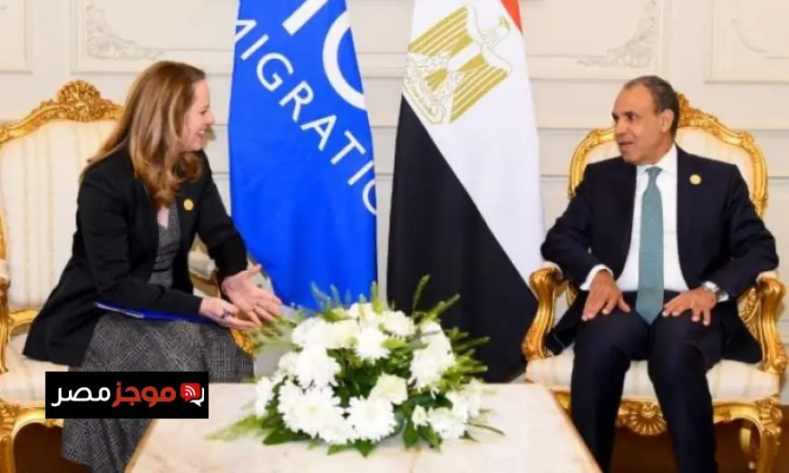 وزير الخارجية يناقش التعاون مع المديرة العامة للمنظمة الدولية للهجرة