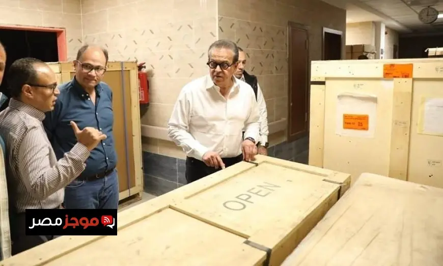 وزير الصحة يقوم بجولة تفقدية لمجمع المعامل المركزية في مدينة بدر ومستشفى العبور مع صور حصرية
