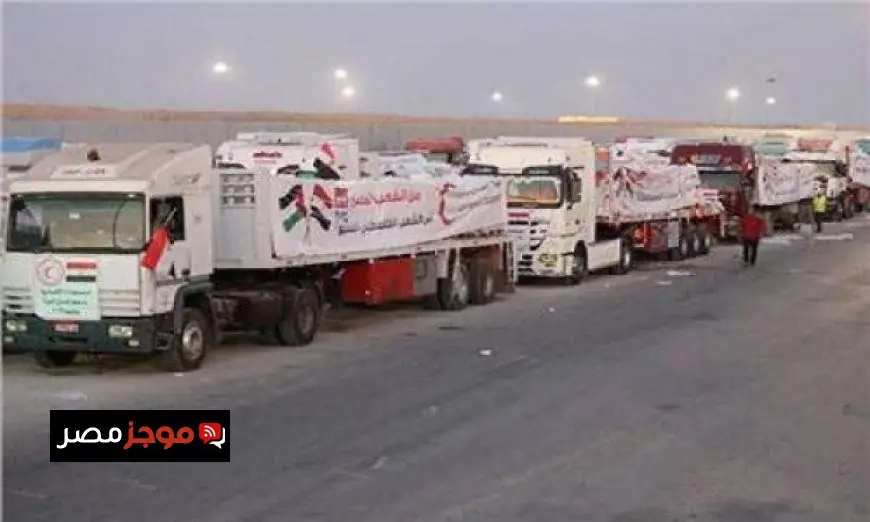قافلة زاد العزة 173 تصل إلى الفلسطينيين في قطاع غزة دعماً إنسانياً