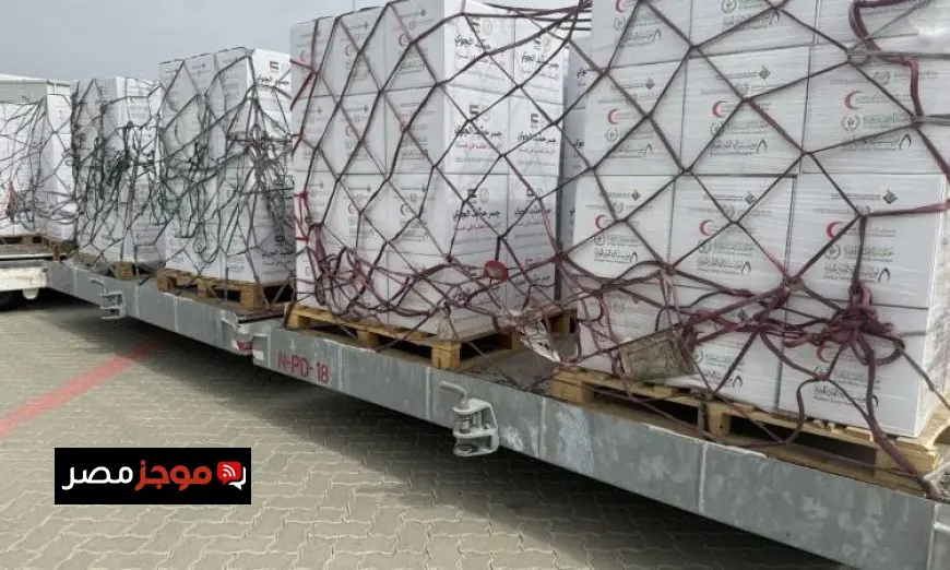 جسر حميد الجوي يساهم في إغاثة غزة بـ100 طن من المساعدات الغذائية بدعم إماراتي