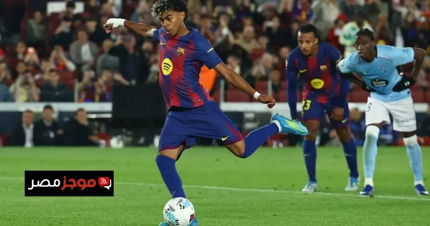 يامال يقود برشلونة للتقدم في الشوط الأول قبل أن يتعرض لإصابة مفاجئة