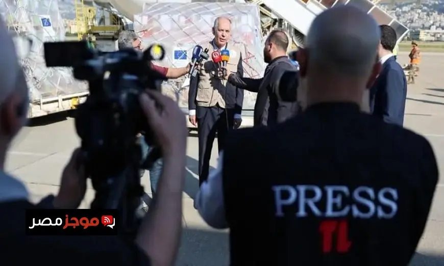 السفارة الفرنسية في لبنان تعلن عن وصول شحنة مساعدات إنسانية تزن 9 أطنان