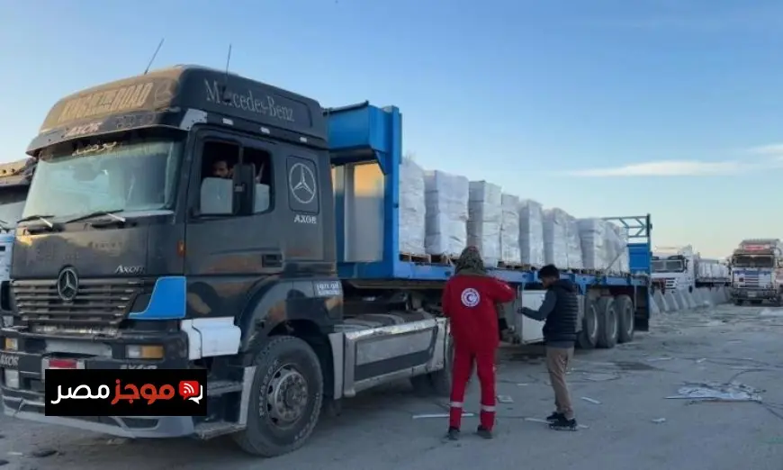 قافلة زاد العزة 182 تصل إلى الفلسطينيين في قطاع غزة لتعزيز الإمدادات الإنسانية