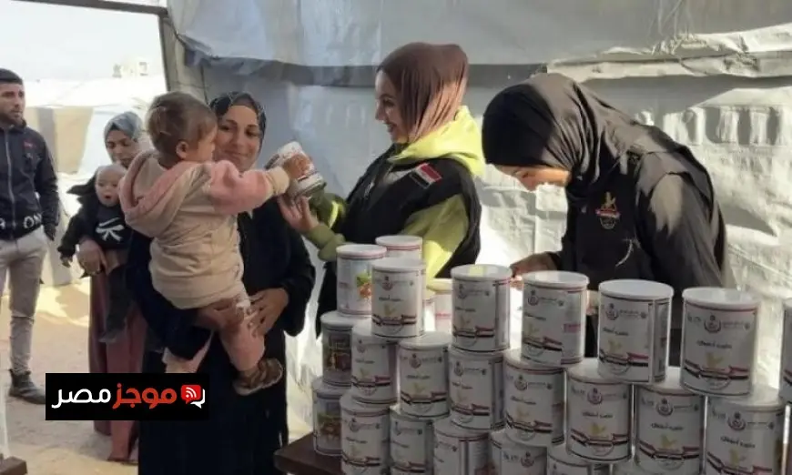 اللجنة المصرية تطلق حملة توزيع 500000 عبوة حليب في غزة لدعم الأسر المحتاجة
