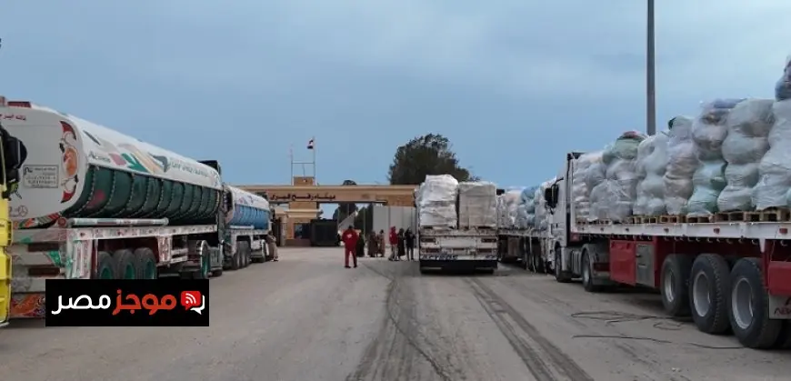 قافلة زاد العزة 184 تصل إلى الفلسطينيين في قطاع غزة لدعمهم وإغاثتهم