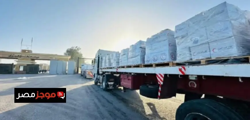 انطلاق قافلة المساعدات الإنسانية الـ185 إلى غزة لتقديم الدعم العاجل