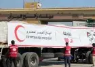قافلة زاد العزة 188 تصل إلى قطاع غزة لدعم الفلسطينيين