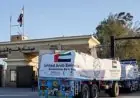 مساعدات إماراتية للفلسطينيين في غزة تصل عبر ميناء رفح البري