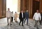 وفد من كازاخستان يزور مسجد الإمام الحسين ومسجد مصر في العاصمة الجديدة