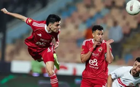 الأهلي يتفوق على الزمالك بهدفين في الشوط الأول من المباراة