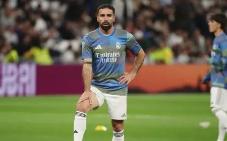 داني كارفاخال يتعرض للإصابة ويترك جماهير ريال مدريد في ترقب في ملعب سانتياغو برنابيو