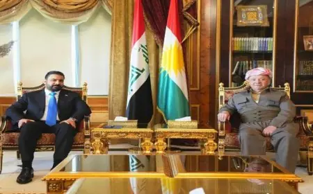 الزيدي وبارزاني يشددان على ضرورة توحيد الرؤى لتشكيل حكومة عراقية متينة