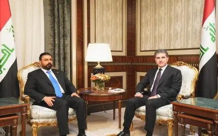 الزيدي وبارزاني يناقشان آفاق تشكيل الحكومة العراقية الجديدة