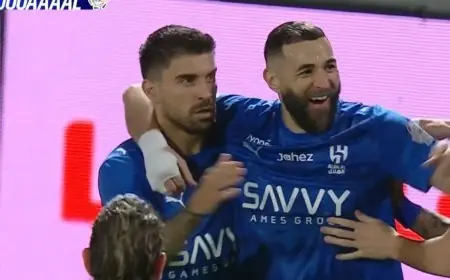 أهداف وملخص مباراة الحزم والهلال نهاية المباراة بفوز الهلال 3-0 في دوري روشن السعودي