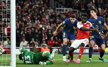 هدف ساكا يقود أرسنال إلى نهائي دوري أبطال أوروبا للمرة الثانية في تاريخه