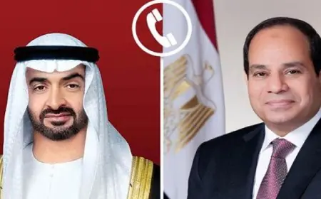 الرئيس السيسى يعبر عن إدانة مصر القوية للاعتداءات الإيرانية على الإمارات ويؤكد تضامن القاهرة التام معها