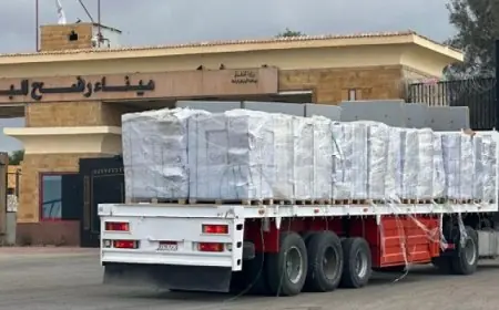 قافلة زاد العزة 190 تبدأ دخولها إلى قطاع غزة عبر معبر رفح لتقديم المساعدات الإنسانية