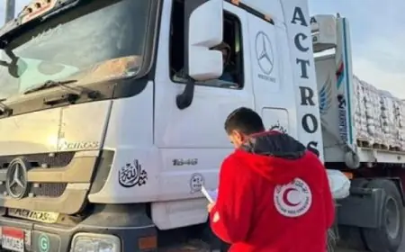 الهلال الأحمر المصري يطلق قافلة زاد العزة 190 محملة بأكثر من 3000 طن من المساعدات الإنسانية المتكاملة