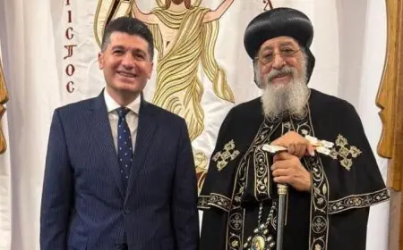 قنصل مصر في ميلانو يستقبل البابا تواضروس ويبرز دور الزيارة في تعزيز التماسك المجتمعي