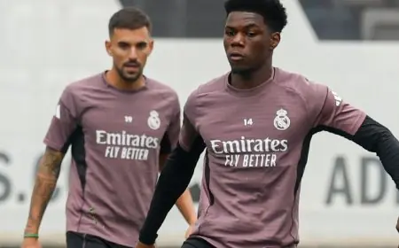 كابوس مدريد كبار المسؤولين يتفقدون مقر التدريبات وتشواميني يصل في الوقت المحدد