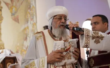 البابا تواضروس يحتفل بقداس عيد القديس مارمرقس في ڤينيسيا
