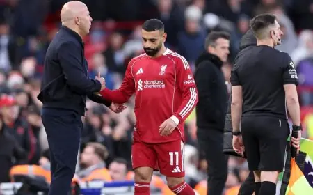 سلوت يبدي تفاؤله بعودة محمد صلاح في مباراة تشيلسي المرتقبة