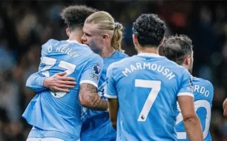 توقعات تشكيل مانشستر سيتي أمام برينتفورد في الدوري الإنجليزي ومصير عمر مرموش