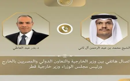 وزير الخارجية يتناول مع رئيس الوزراء وزير خارجية قطر سبل خفض التوترات الإقليمية