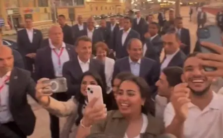 الرئيس الفرنسي يشارك فيديو مميز من الإسكندرية ويعبّر عن شكره لسكان المدينة