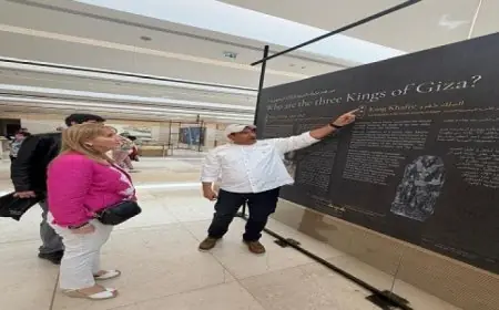 الرئيس التنفيذي للمجلس العالمي للسياحة والسفر يجري زيارة مميزة لأهرامات الجيزة