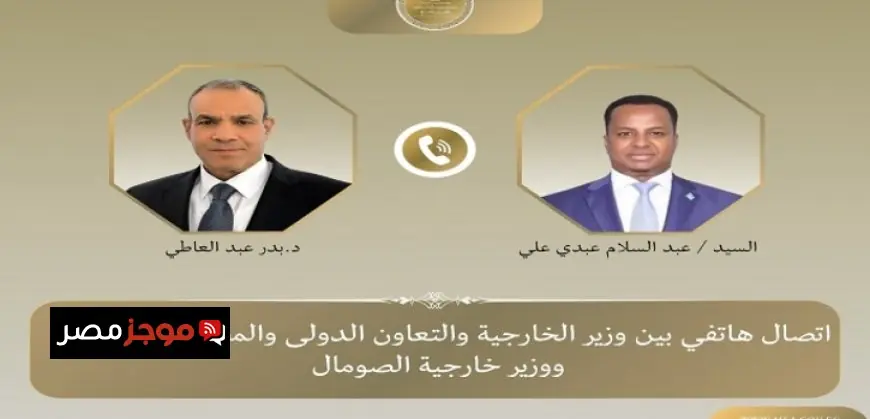 وزير الخارجية المصري يعيد تأكيد دعم مصر لوحدة وسيادة أراضي جمهورية الصومال الفيدرالية