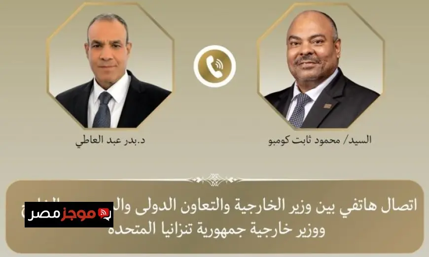 وزير الخارجية يتباحث مع نظيره التنزاني حول تعزيز الشراكة الثنائية وتطوير العلاقات الاقتصادية