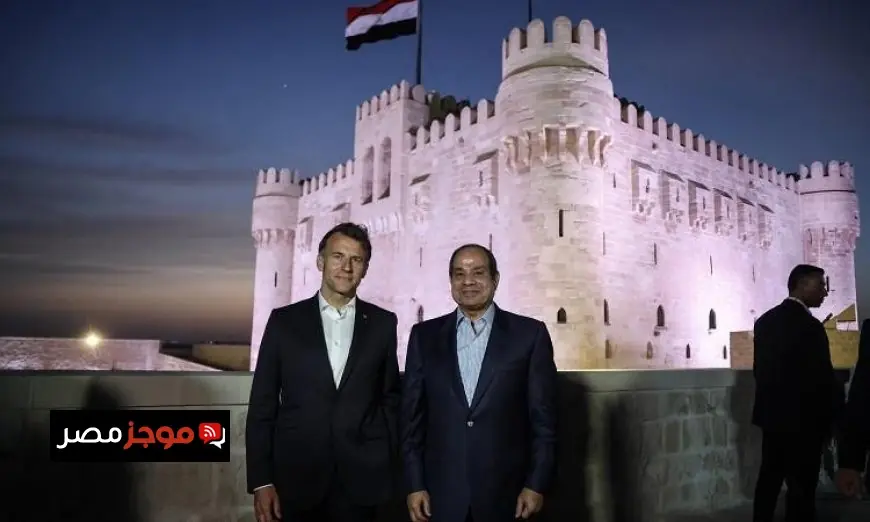 الرئيس السيسي وماكرون يتفقدان الإسكندرية في جولة مثيرة للوقوف على مشاريع التطوير