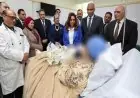 زيارة وزيرة التنمية المحلية لرئيسة قرية تفتيش أبو سكين في مستشفى كفر الشيخ العام لتعزيز الدعم المحلي