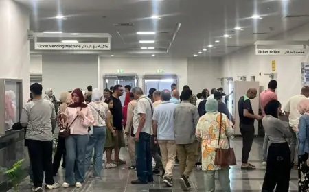 زيادة كبيرة في إقبال المواطنين على محطات مونوريل شرق النيل
