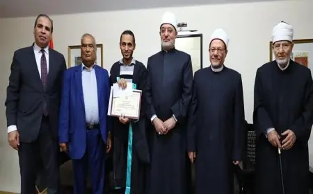 مفتي الجمهورية يؤكد أن تكريم حفظة القرآن الكريم هو احتفاء بأهل الله وخاصته