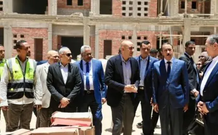 وزير التعليم ومحافظ سوهاج يزوران المشروعات التعليمية الجديدة لإنشاء بنية تحتية أفضل